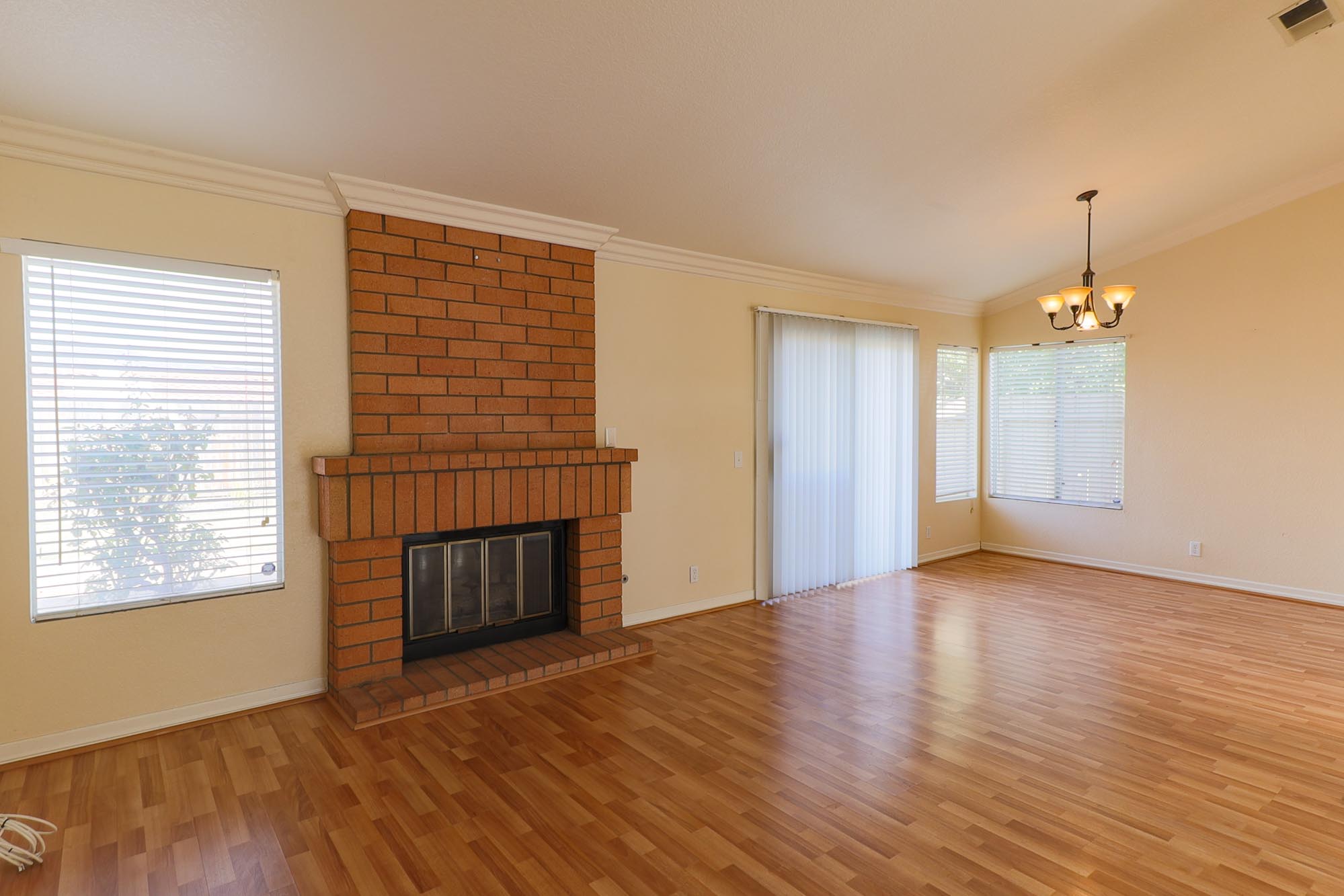 Tea Bark family room with fireplace and dining room photo