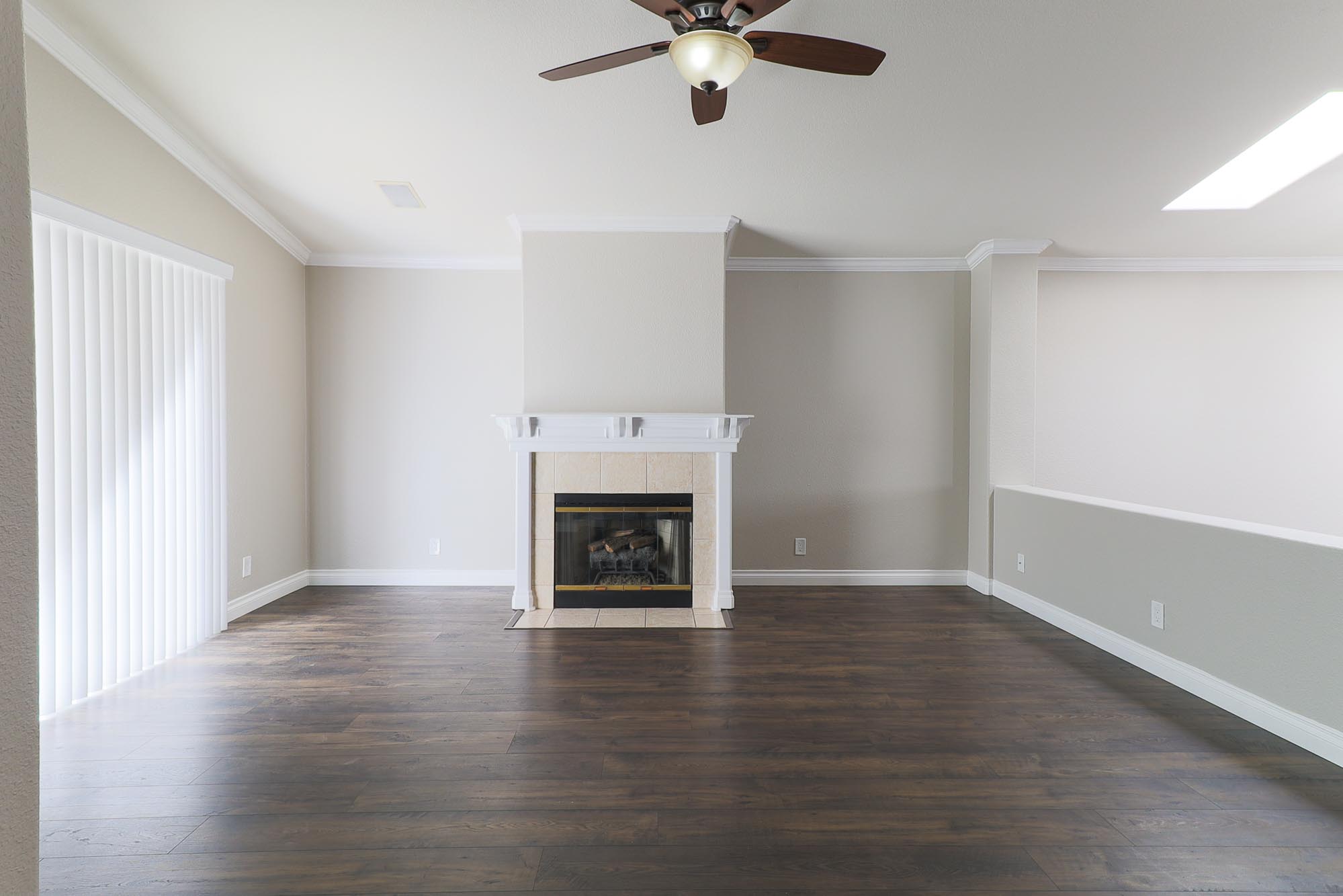 Corte Lorca Family room with fireplace photo