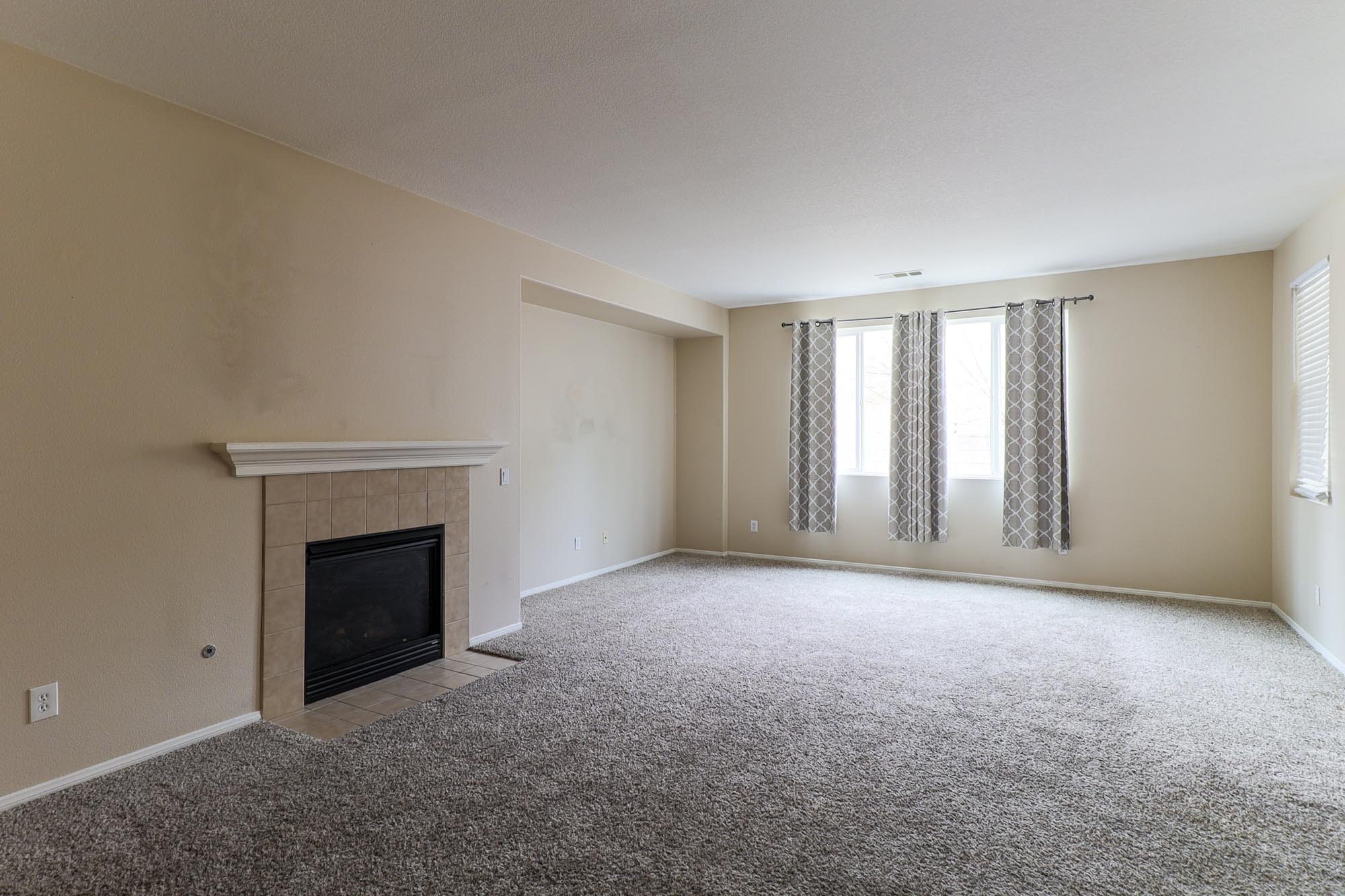 Hartford family room with fireplace photo