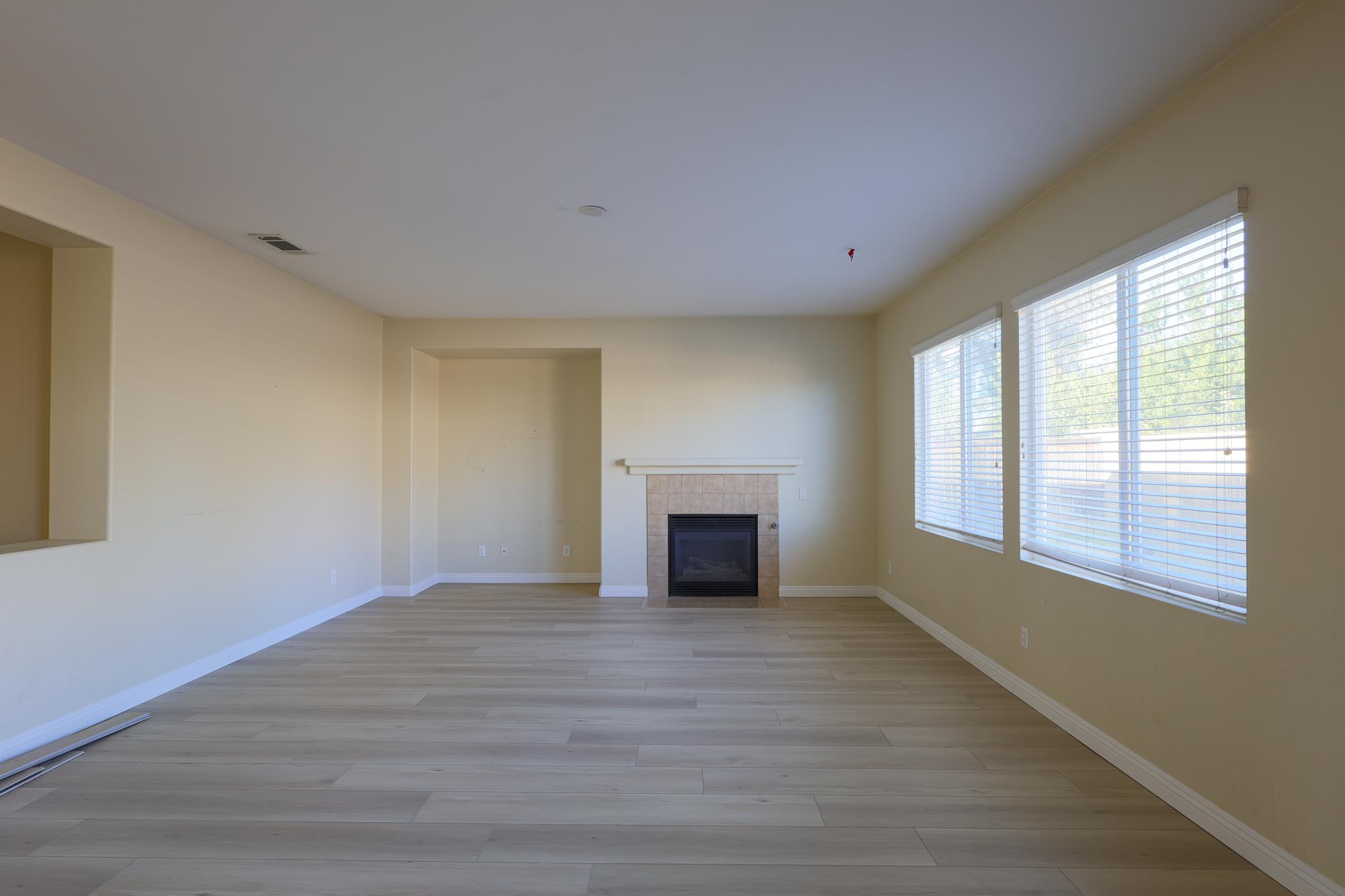 Chipman Hill family room with fireplace photo